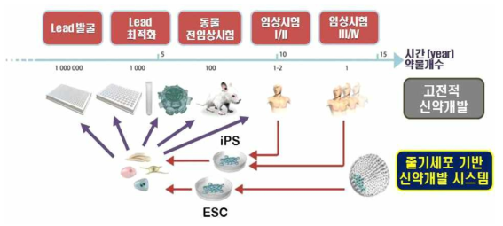 줄기세포 기반 신약개발 시스템 모식도