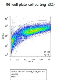분화 간세포 검증 FACS 분석