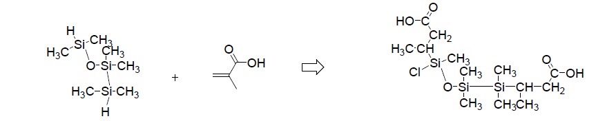 환원 특성 부여형 silane 계 carboxylic acid 합성 scheme.