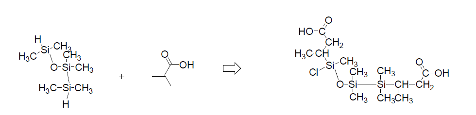 환원 특성 부여형 silane 계 carboxylic acid 합성 scheme.