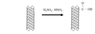 Surface functionalization mechanism of Carbon nanotube.