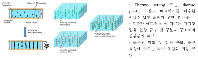 교류전기장을 이용한 그래핀/무기입자 수직방향 자기조립 구조 형성 및 고방열 필름 제작에의 응용