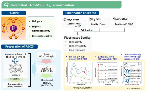 Zeolite의 fluorination에 의한 효과