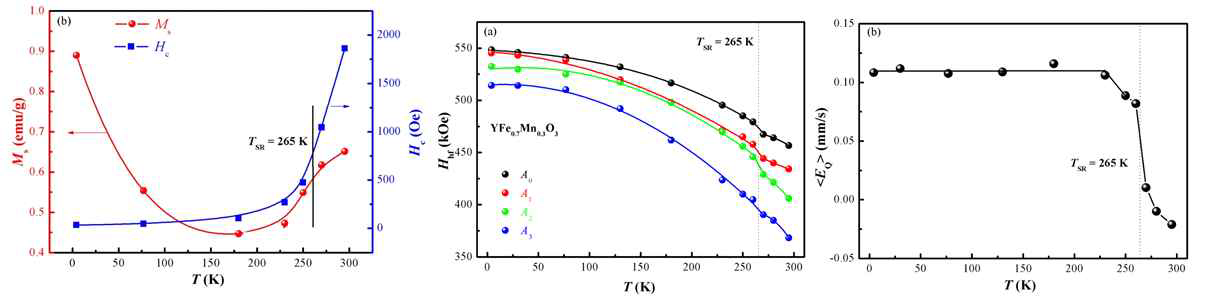 YFe0.7Mn0.3O3 물질의 자기적 특성 연구 결과.