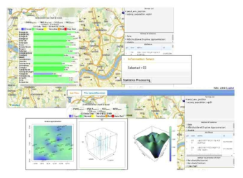 가시화 오픈 소스(DS3.JS)와 통계분석 언어 R을 이용한 공기 오염도 지도
