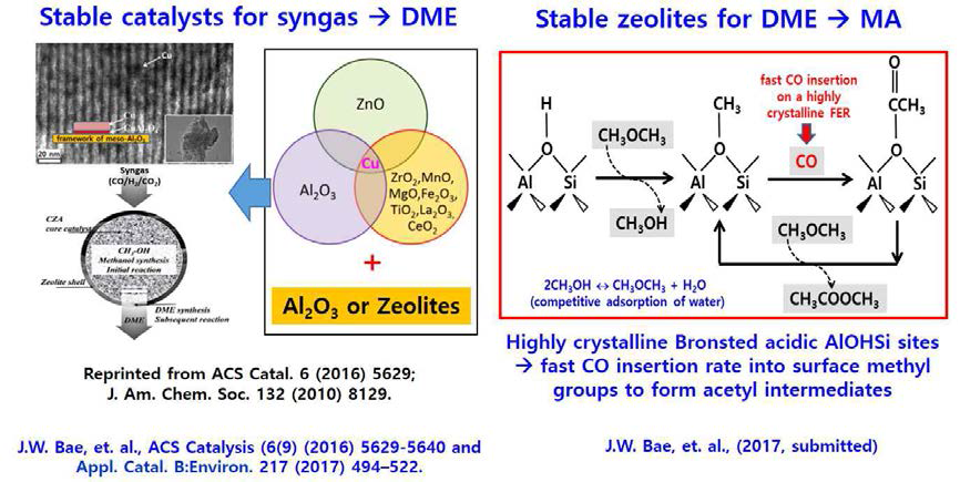 합성가스로부터 DME 및 MA의 선택적 생산을 위한 촉매 개발 전략