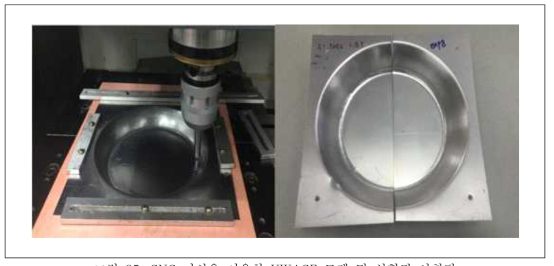 CNC 머신을 이용한 VWACF 모델 및 성형된 시험편