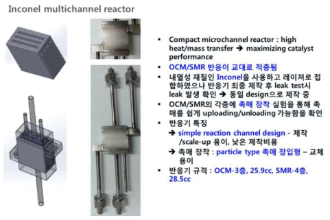 Inconel 재질로 마이크로채널 반응기 제작