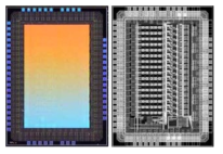 칩의 microphotograph와 layout