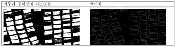 이진영상의 벡터화