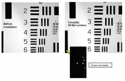 Bar target images – 5krad(Si)