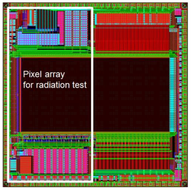 픽셀구조를 변경한 CMOS 검출기 layout