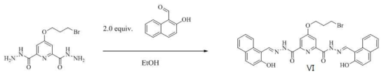 리간드 Ⅵ의 합성 경로.
