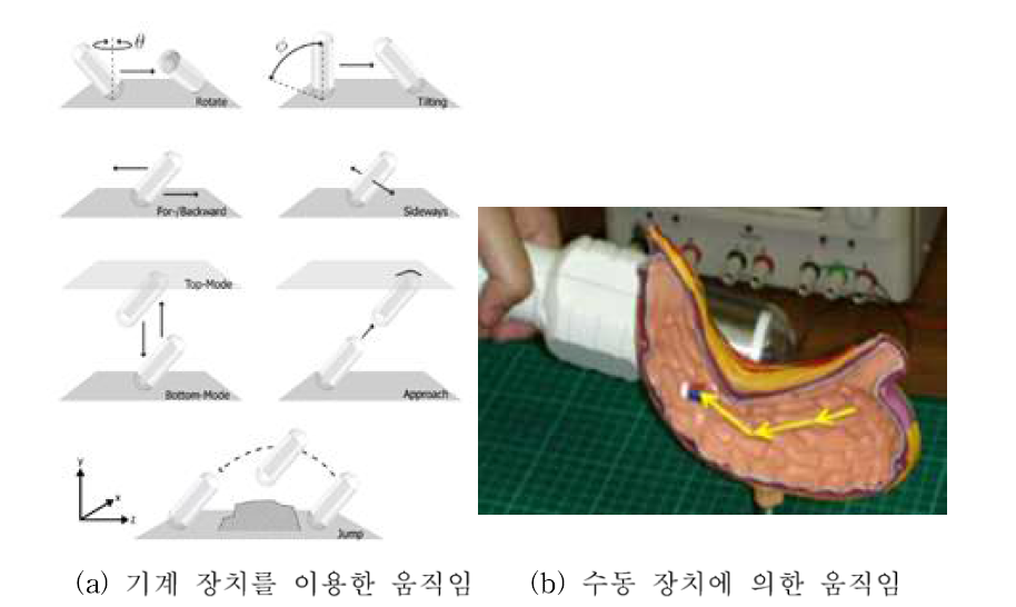 캡슐 내시경의 움직임 정의