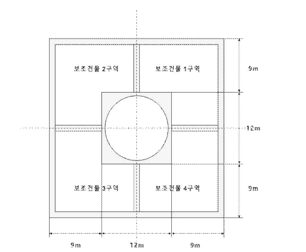 부유식 해양원전 보조건물 단면 도면