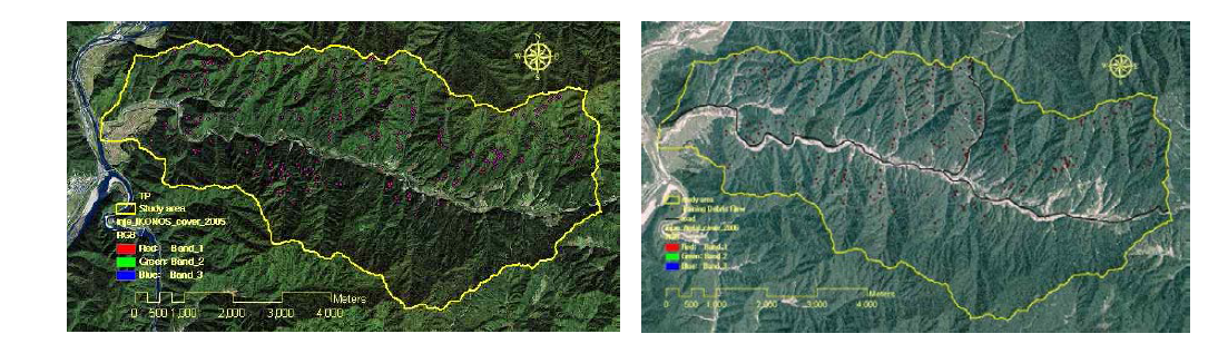 Selection of landslide and debris flow accurrence ; Aerial photographic 2005, 2006