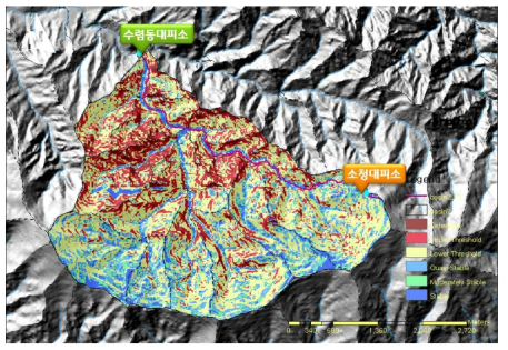 Stability Index Map (Baekdamsa and Daecheongbong sections)