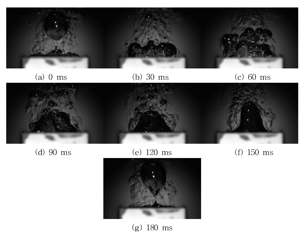 Vapor mushroom period just after CCD (I CCD″ = 150 kA/m2).