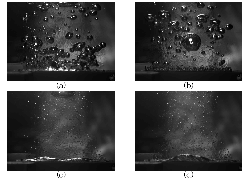 Shows vapor behavior on an horizontal flat plate.