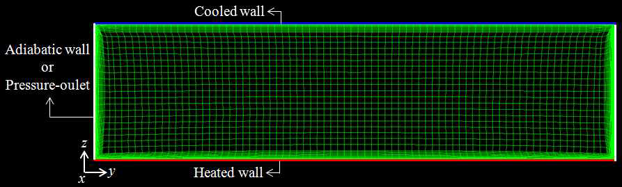 The solution grid of z-y plane.