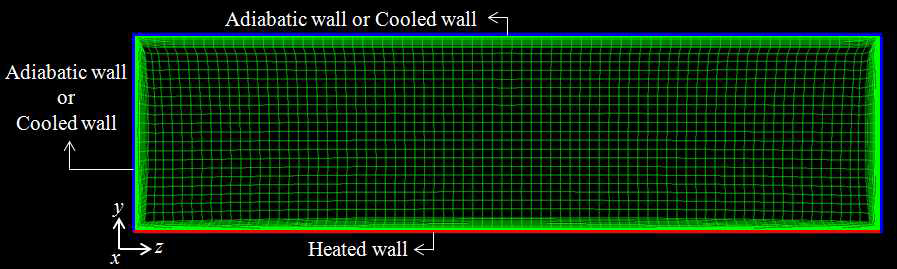 The solution grid of y-z plane.