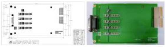 Power Board 실크 인쇄 및 제작된 PCB