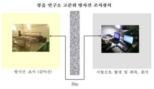 방사선 조사시험 환경