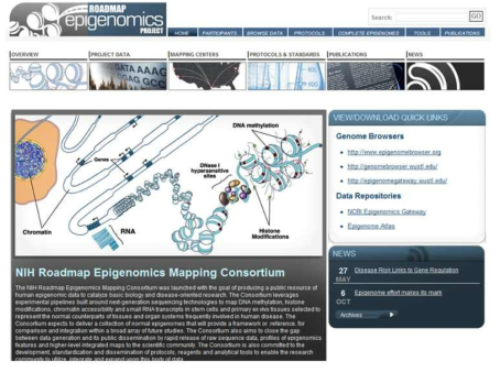 NIH의 Epigenome Roadmap