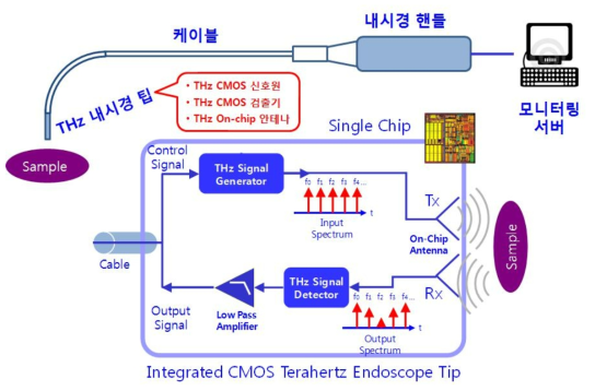 제안된 CMOS 집적회로 기술을 이용한 THz 전자 내시경 모듈