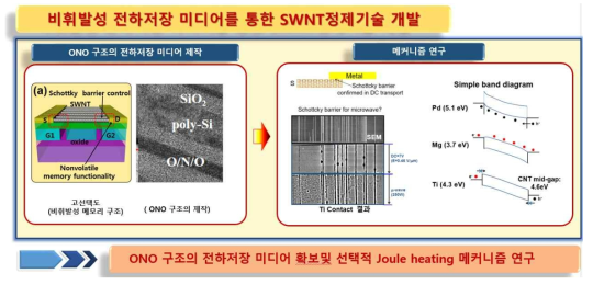 ONO구조의 전하저장 미디어 확보 및 선택적 Joule heating 메커니즘 연구