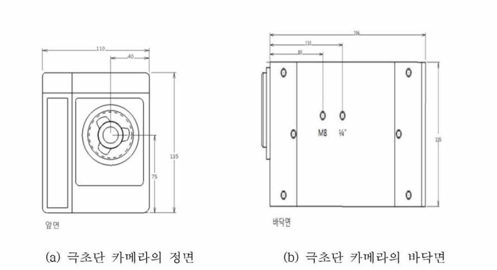 극초단 ICCD 카메라의 사양