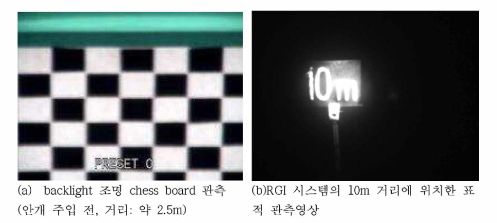 CCD1 카메라의 chess board 관즉영상(2m)