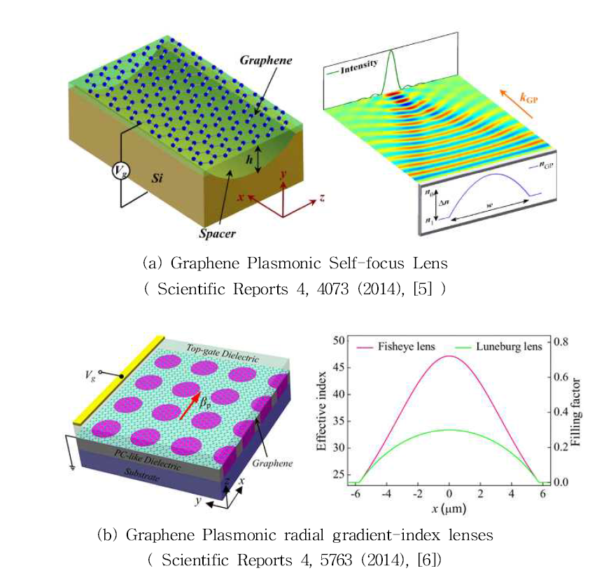 Graphene plasmonic lens