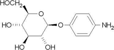 4-Aminophenyl α-D-mannopyranoside 구조