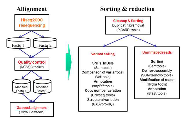 Whole genome resequencing and comparative analysis of rice cv.