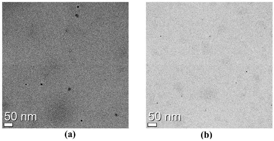 TEM 이미지: (a) BMIM+BF4-/Ag2O (b) BMIM+BF4-/Ag2O/KF