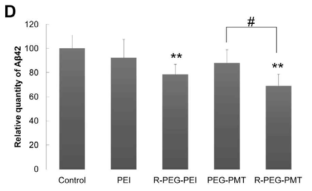 Beta-amyloid42의 생성 저해효과