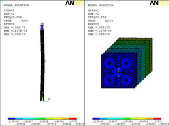 Mode shape of modal freq. 5.9[Hz] on detailed FE-model