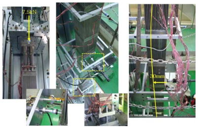 한다발 횡방향 BOL 굽힘시험 setup