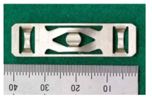 Schematic view of a spacer grid part used in this study