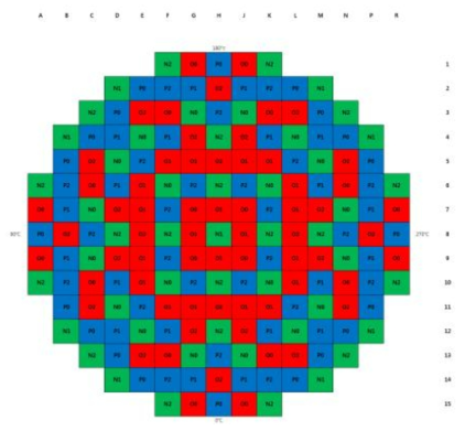 12주기 평형주기노심 장전모형(A1, C1, D1)