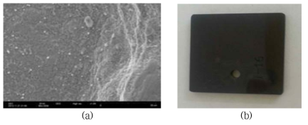 (a)SEM image of Inconel-600 surface before dissolution test and (b)photograph of Inconel-600 specimen.