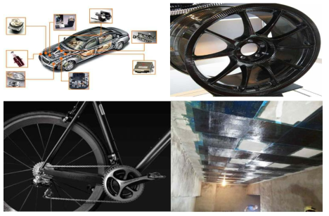 탄소섬유의 다양한 적용사례