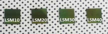 La0.8Sr0.2MnO3-δ (x=0.1, 0.2, 0.3, 0.4) thin film 샘플