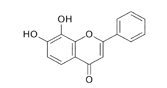 Structure of 7,8-Dihydroxyflavone.