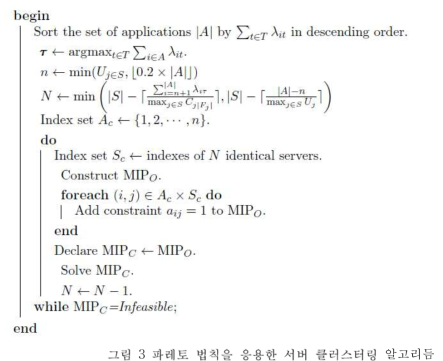 파레토 법칙을 응용한 서버 클러스터링 알고리듬