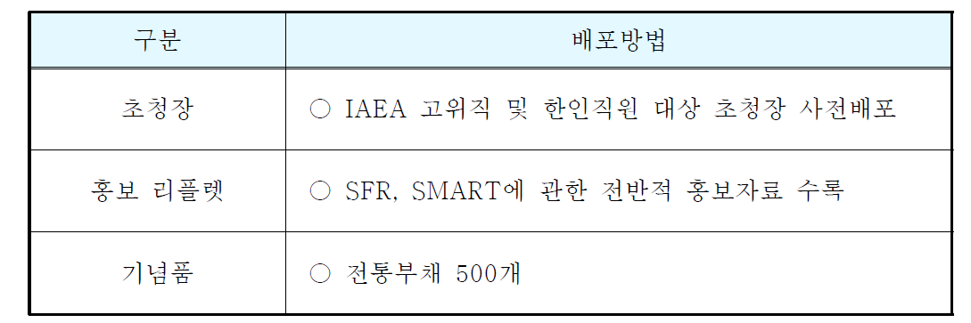 홍보물 및 기념품