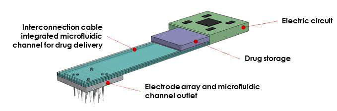 미세유체채널을 이용한 약물을 전달 할 수 있는 신경인터페이스