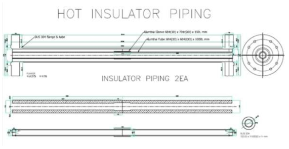 고온가스덕트 단열재 및 라이너 제작 도면