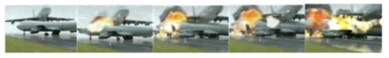 팬암기와 KLM 항공기 충돌 장면